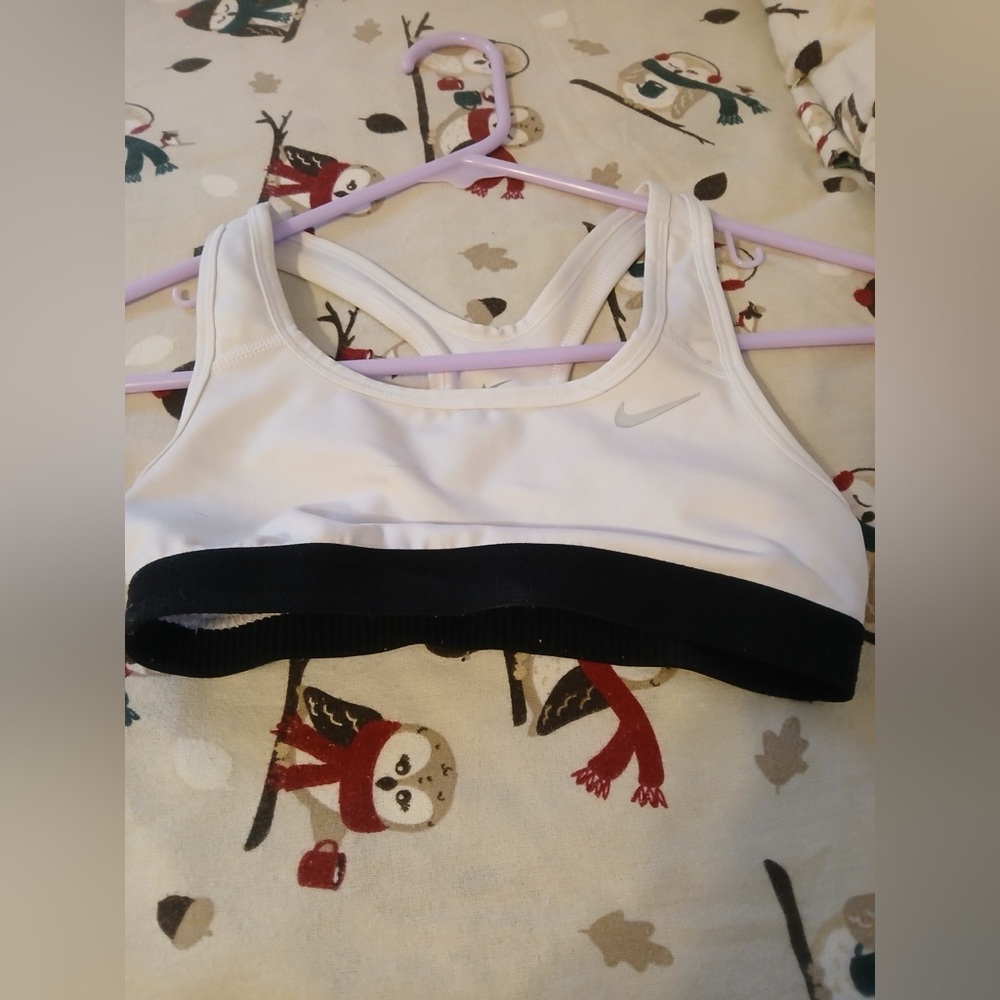Nike Dri-FIT White Sports Bra